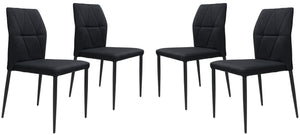 Revolution Dining Chair (Set of 4) Black - Versatile Home
