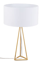 Load image into Gallery viewer, Sascha Table Lamp White &amp; Gold - Versatile Home