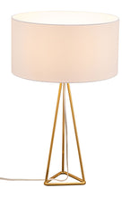 Load image into Gallery viewer, Sascha Table Lamp White &amp; Gold - Versatile Home