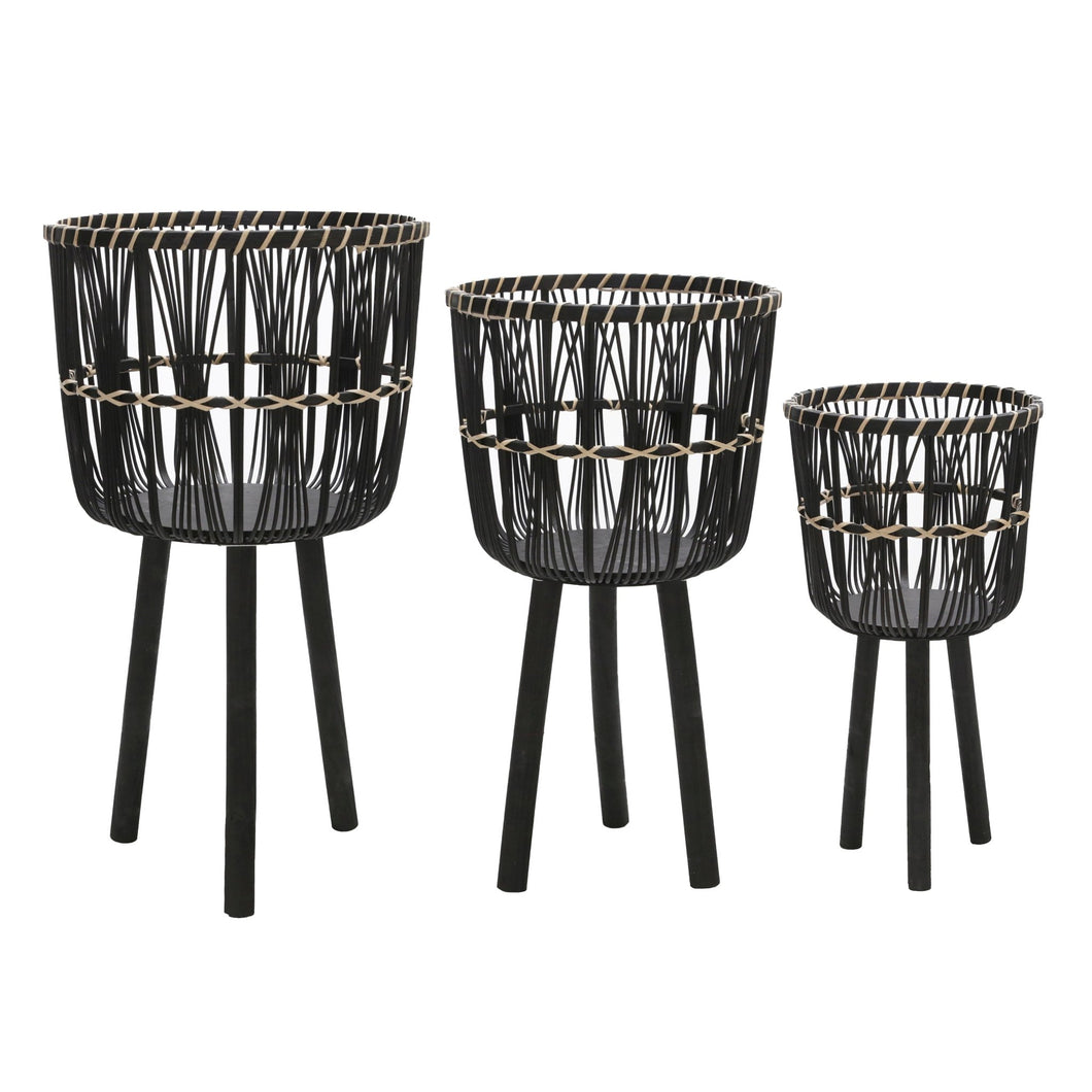 (SET OF 3) BAMBOO PLANTERS 11/13/15