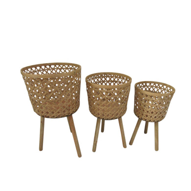 (SET OF 3) BAMBOO PLANTERS 11/13/15