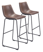 Load image into Gallery viewer, Smart Bar Chair (Set of 2) Vintage Espresso - Versatile Home