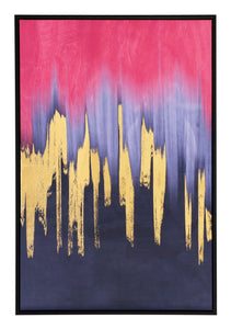 Sunset Wave Canvas Wall Art Multicolor - Versatile Home