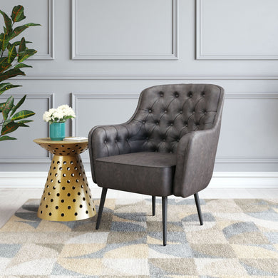 Tasmania Accent Chair Vintage Black - Versatile Home