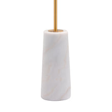 Load image into Gallery viewer, Titan Floor Lamp White &amp; Gold - Versatile Home