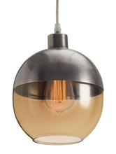 Load image into Gallery viewer, Trente Ceiling Lamp Satin &amp; Amber - Versatile Home