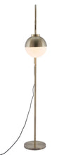 Load image into Gallery viewer, Waterloo Floor Lamp White &amp; Brushed Bronze - Versatile Home