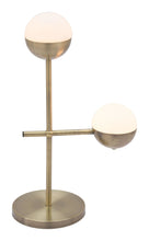 Load image into Gallery viewer, Waterloo Table Lamp White &amp; Brushed Bronze - Versatile Home