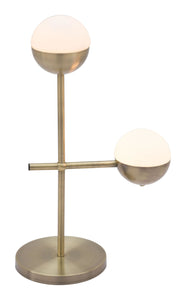Waterloo Table Lamp White & Brushed Bronze - Versatile Home