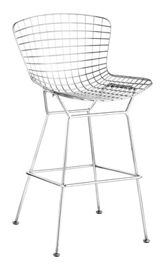 Wire Bar Chair (Set of 2) Chrome - Versatile Home