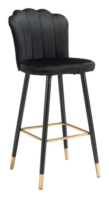 Zinclair Bar Chair Black - Versatile Home